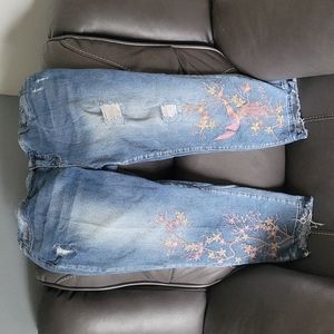 Terra & Sky Ankle Frayed Jeans